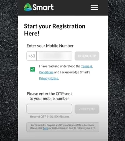 How to Register TNT SIM